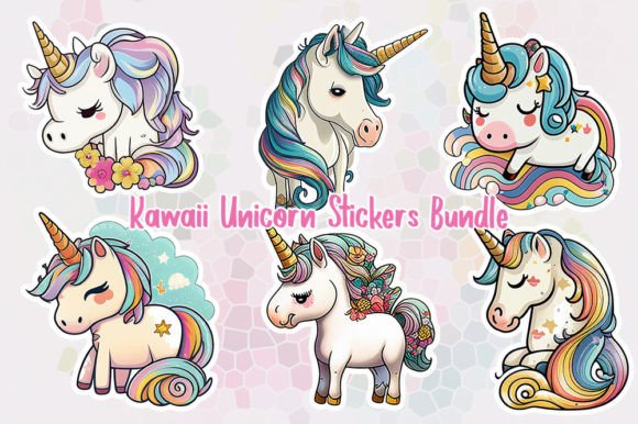 Download Kawaii Unicorn Stickers Bundle - Premium Bundle