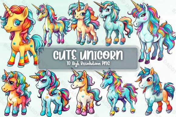 Download Cute Unicorn Stickers Set - Unicorn stickers Collection