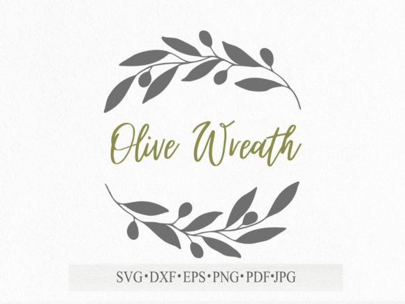 Download Olives Branches Floral Frame Svg File - Floral frame svg Collection