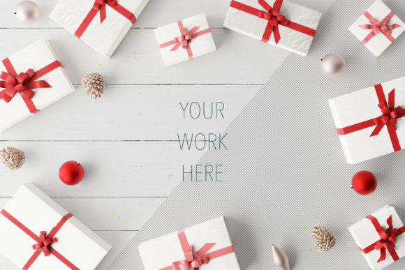 Download Christmas and Holiday Background Mockup. - Premium Resources