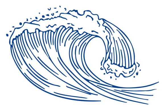 Download Surf Wave Hand Drawn Sketch. Sea Storm - Hand drawn Collection