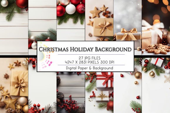 Download Beautiful Christmas Holiday Background - Holiday background Collection
