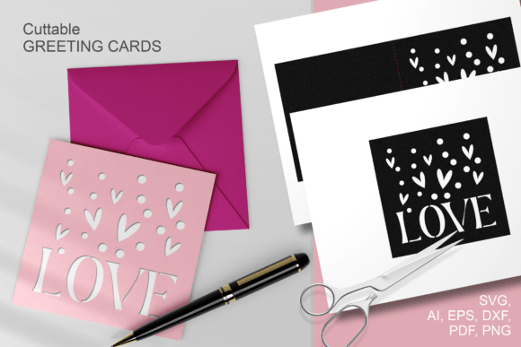 Download LOVE N Hearts Valentine's Day Card Set - Hearts Collection