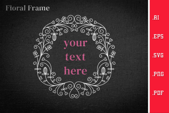 Download Rounded Floral Frame SVG - Floral frame svg Collection