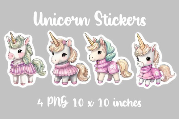 Download Unicorn Stickers PNG Graphic - Unicorn stickers Collection
