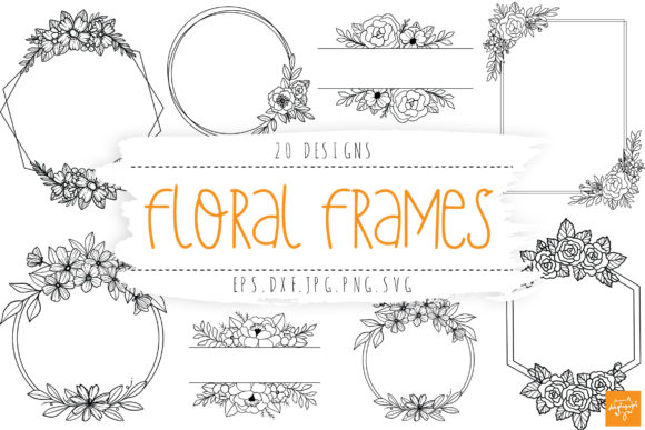 Download Floral Frame SVG Bundle Wedding Frames - Floral frame svg Collection